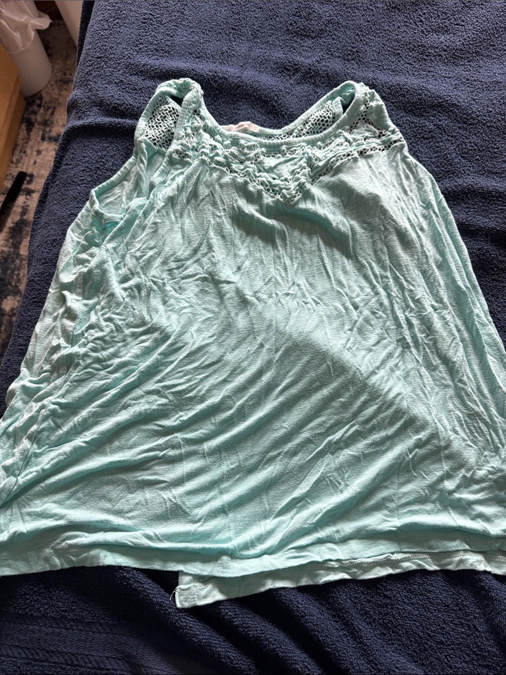 Maurices Mint Crochet-Trim Tank Top
